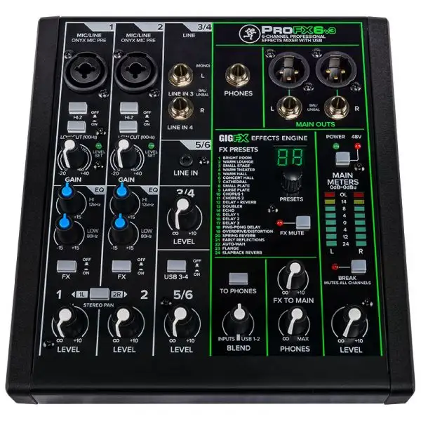 Top 10 βοΈ Mackie ProFX6v3 6-Channel Mixer With USB And Effects π 3 Top 10 βοΈ Mackie ProFX6v3 6-Channel Mixer With USB And Effects π